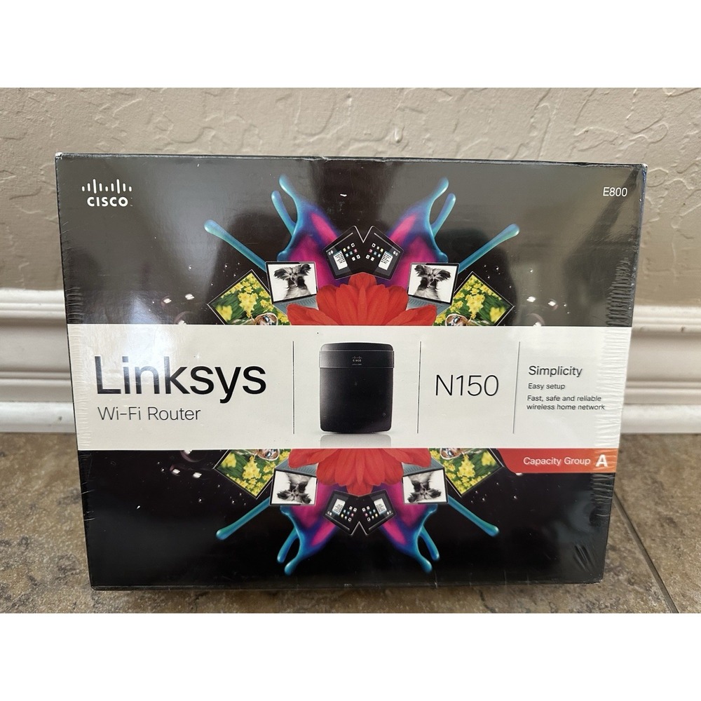 Linksys N150 Wi-Fi Wireless Router (E800) - New In Box - Sealed